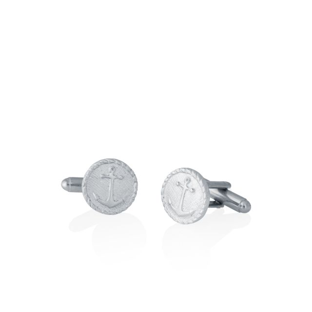 ANCHOR CUFF LINKS -  - Amos Pewter