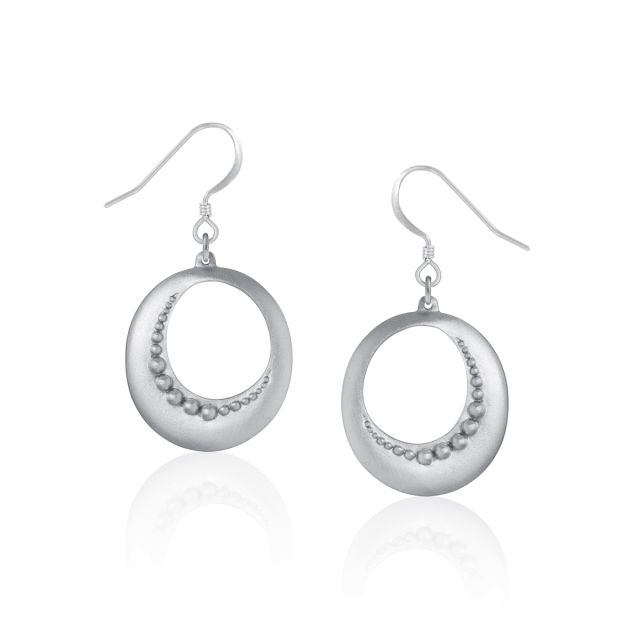 MOONRISE EARRINGS -  - Amos Pewter