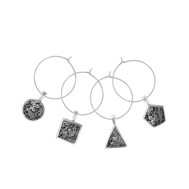 VINEYARD WINE CHARMS -  - Amos Pewter