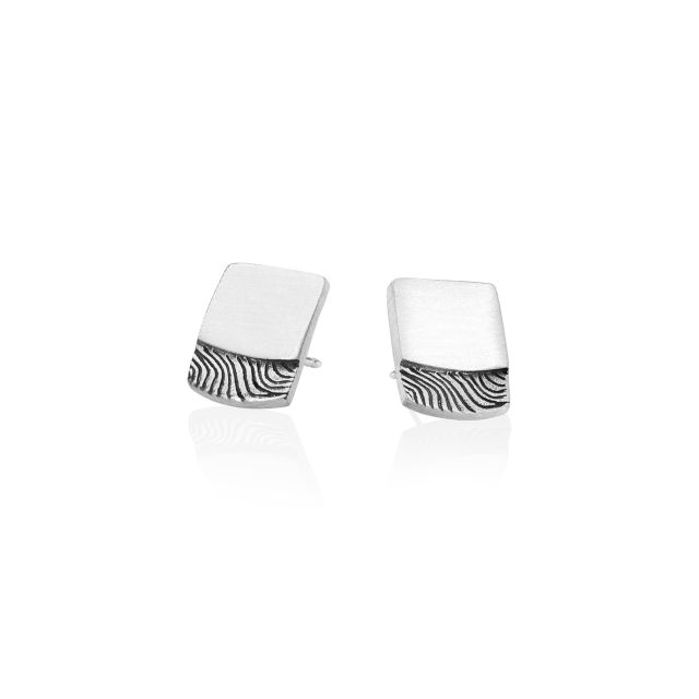 MOKUME EARRINGS -  - Amos Pewter
