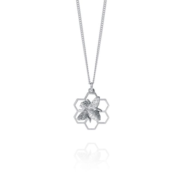 HONEY BEE NECKLACE -  - Amos Pewter