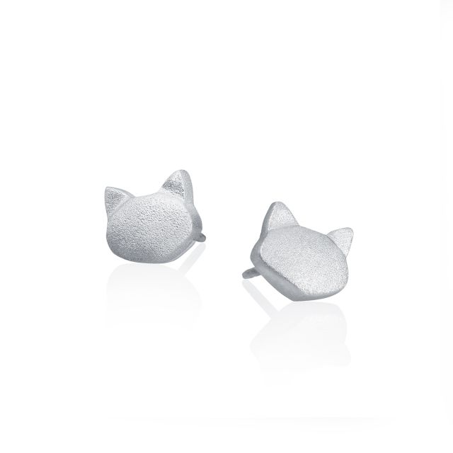 MEOW EARRINGS -  - Amos Pewter