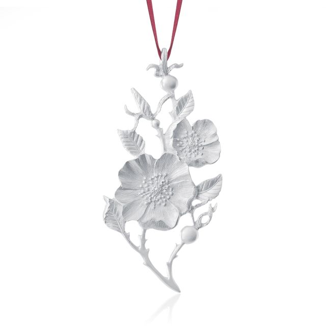 WILD ROSE COLLECTOR ORNAMENT 2020 -  - Amos Pewter