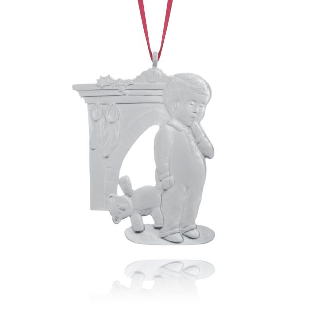 CHRISTMAS EVE COLLECTOR ORNAMENT 1983 -  - Amos Pewter