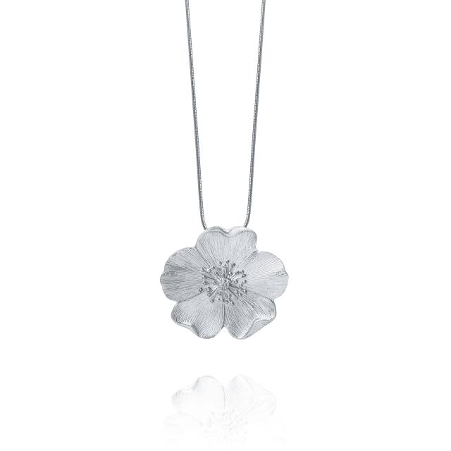 WILD ROSE NECKLACE -  - Amos Pewter