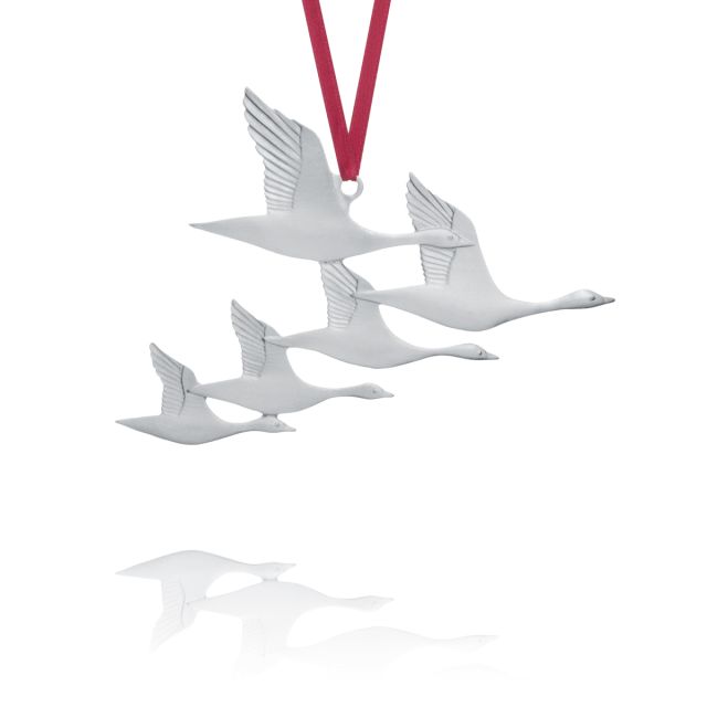 GEESE COLLECTOR ORNAMENT 1998 -  - Amos Pewter