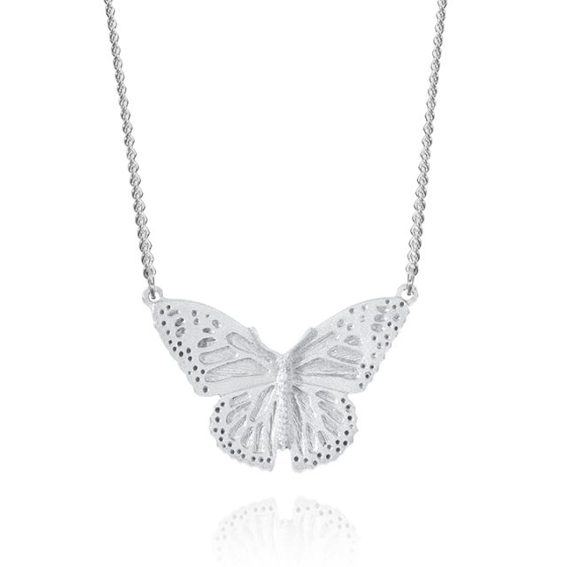 BUTTERFLY NECKLACE -  - Amos Pewter