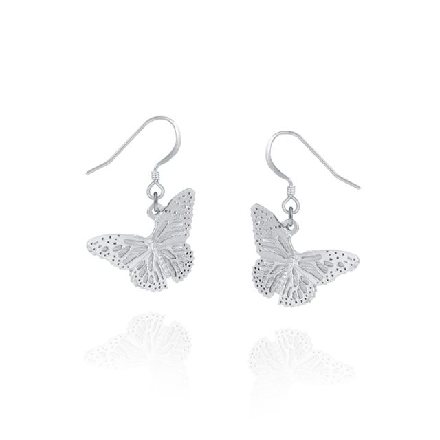 BUTTERFLY EARRINGS -  - Amos Pewter