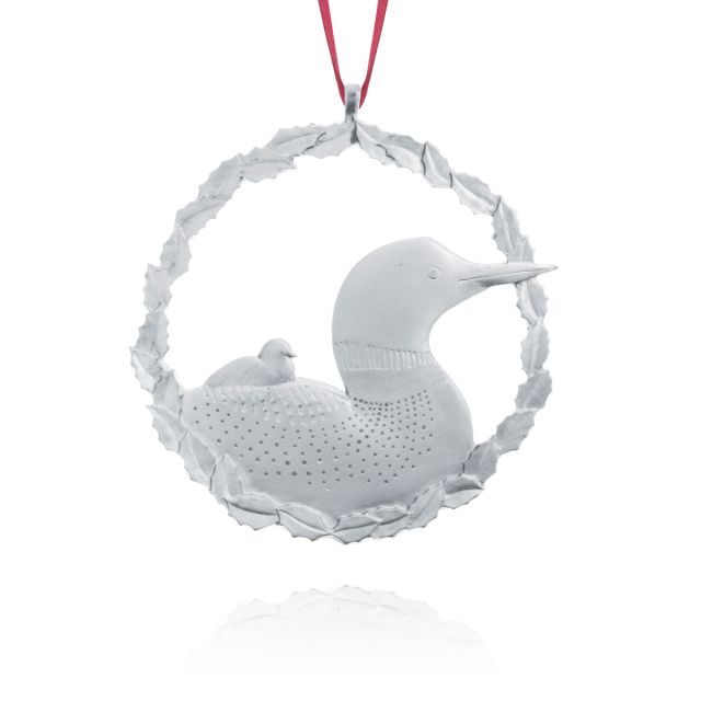 LOONS COLLECTOR ORNAMENT 1992 -  - Amos Pewter