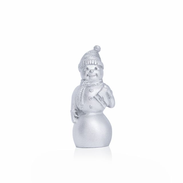 SNOWMAN WITH SKATES -  - Amos Pewter
