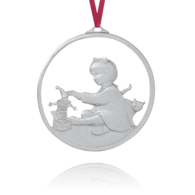 QUIET TIME COLLECTOR ORNAMENT 1988 -  - Amos Pewter