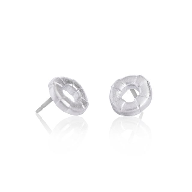 LIFE RING EARRINGS -  - Amos Pewter
