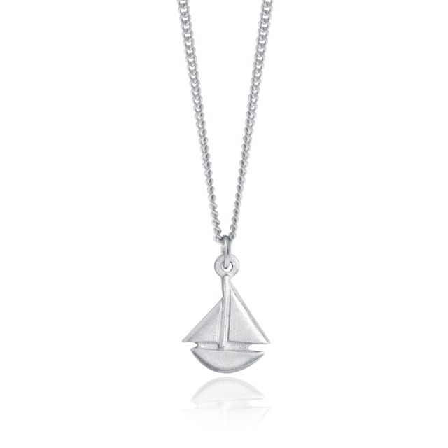 SAILBOAT NECKLACE -  - Amos Pewter