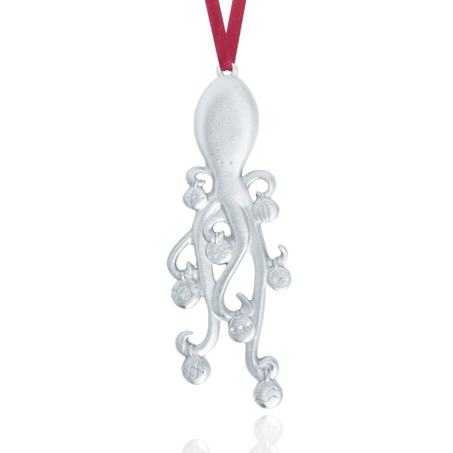 SEA-SONS GREETINGS ORNAMENT -  - Amos Pewter
