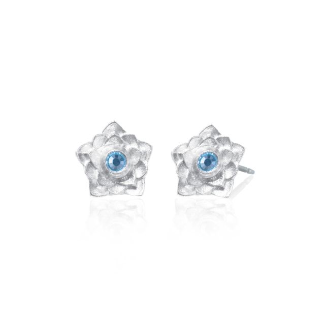 LOTUS EARRINGS -  - Amos Pewter