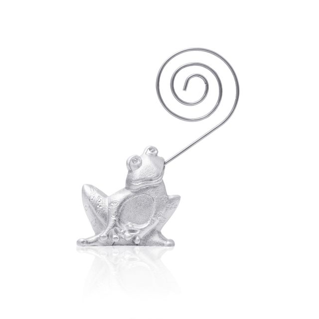 FROG MINI PICTURE HOLDER -  - Amos Pewter