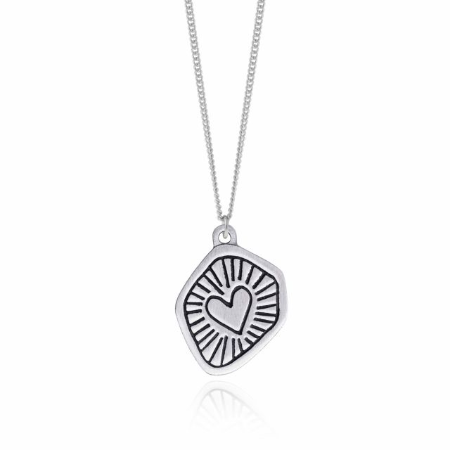 SHINING HEARTS NECKLACE -  - Amos Pewter