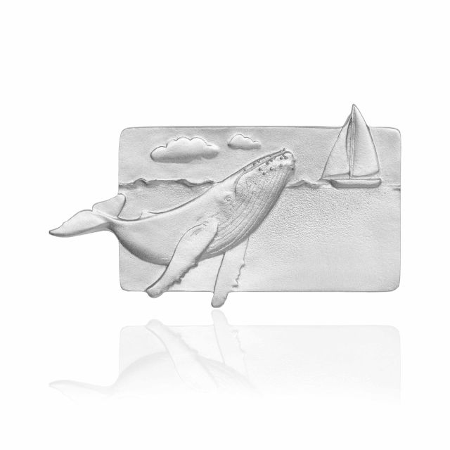 WHALE WATCHING MAGNET -  - Amos Pewter