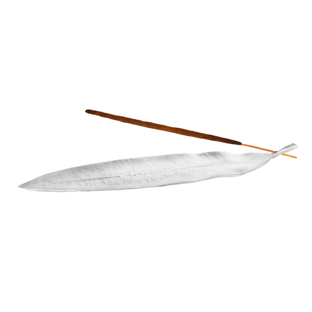 LEAF INCENSE HOLDER -  - Amos Pewter