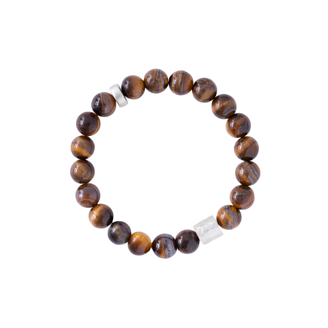 FORGED BEADED BRACELET -  - Amos Pewter