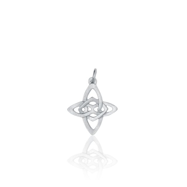 KNOTTED CROSS CHARM - - Amos Pewter