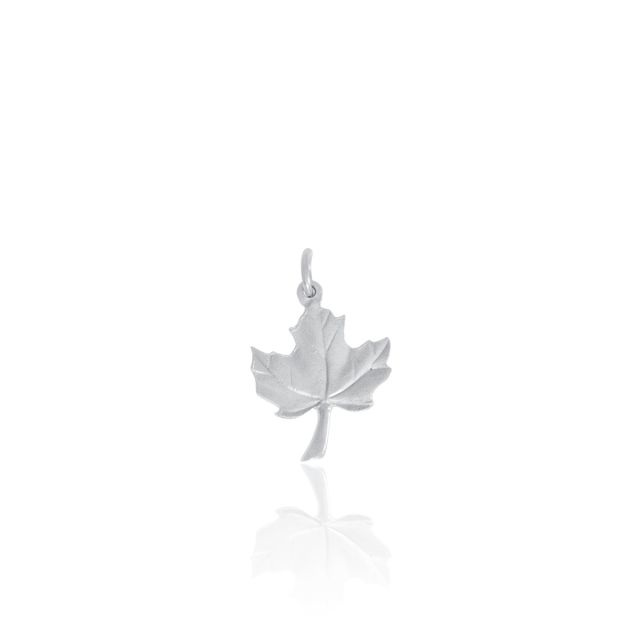 MAPLE LEAF CHARM -  - Amos Pewter