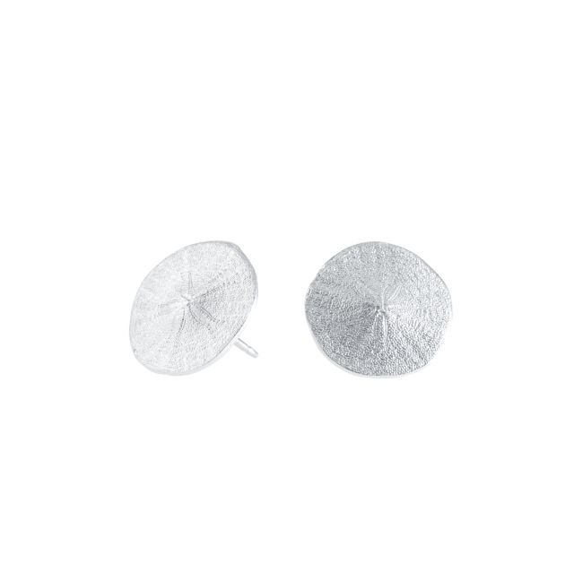 SAND DOLLAR SMALL EARRINGS -  - Amos Pewter