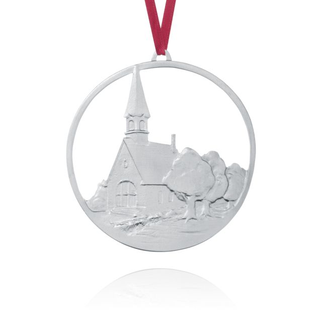 CHURCH AT GRAND PRE ORNAMENT -  - Amos Pewter