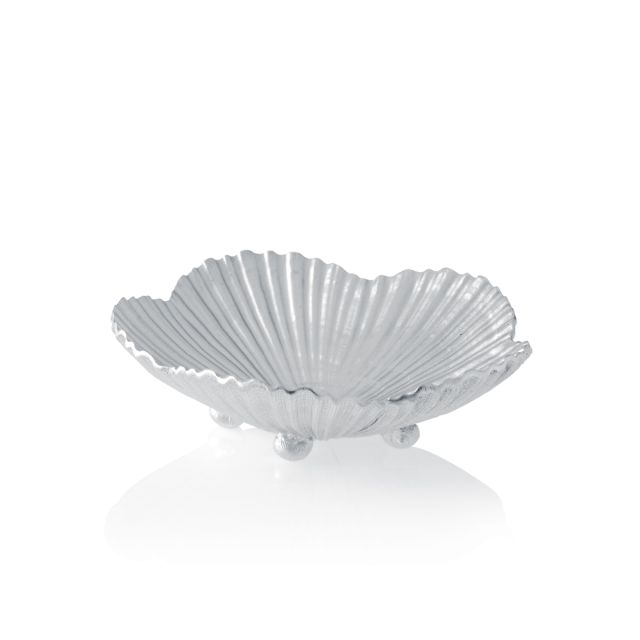 SCALLOP ROUND BOWL -  - Amos Pewter