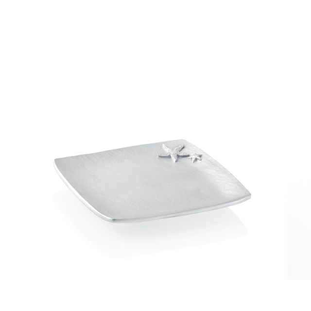 BEACH TREASURE SQUARE DISH -  - Amos Pewter