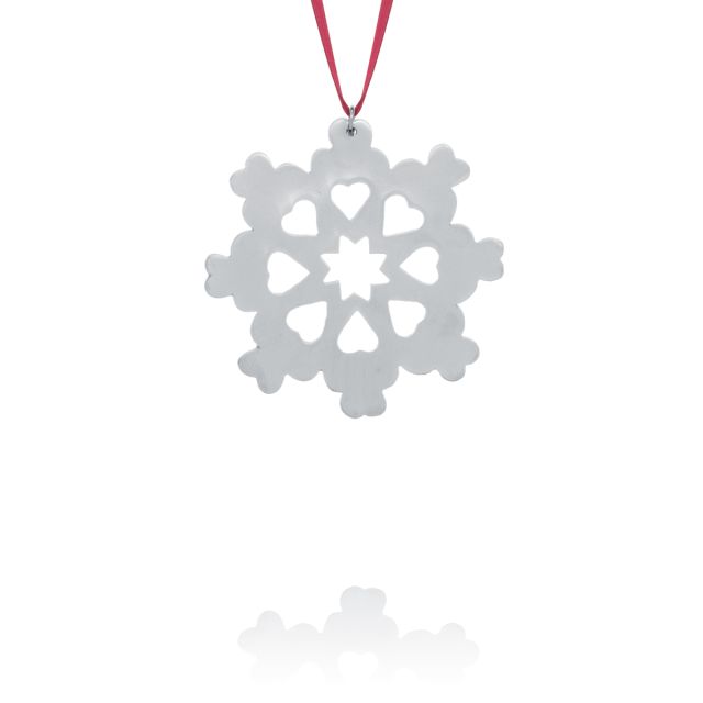 SNOWFLAKE COLLECTOR ORNAMENT 1977 -  - Amos Pewter