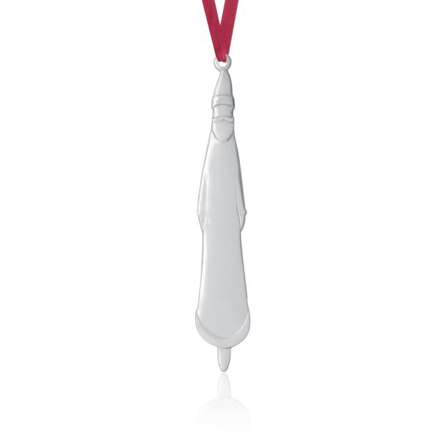 SANTA ORNAMENT -  - Amos Pewter