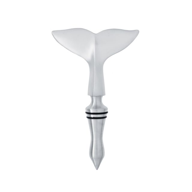 WHALE TAIL WINE STOPPER -  - Amos Pewter