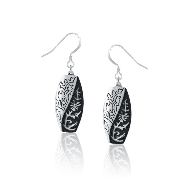 TAPESTRY EARRINGS -  - Amos Pewter
