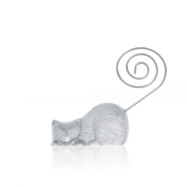 CAT MINI PICTURE HOLDER -  - Amos Pewter