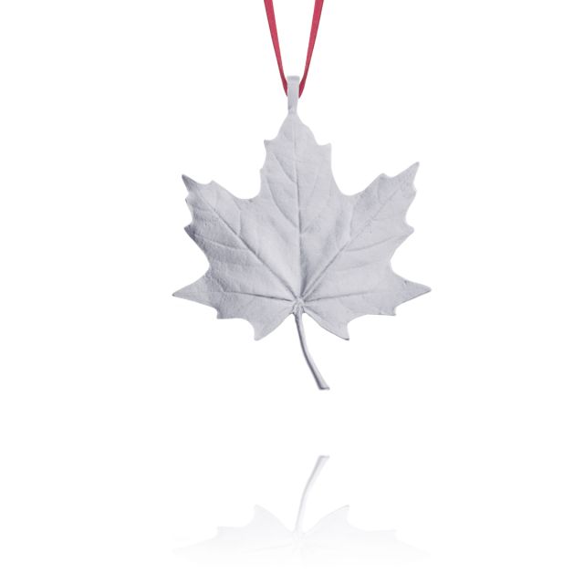 MAPLE LEAF ORNAMENT -  - Amos Pewter
