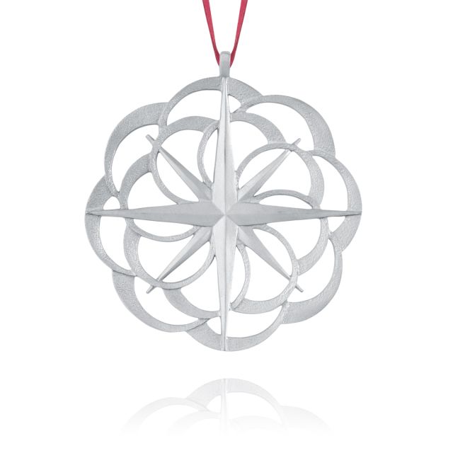 COMPASS ROSE COLLECTOR ORNAMENT 2011 -  - Amos Pewter