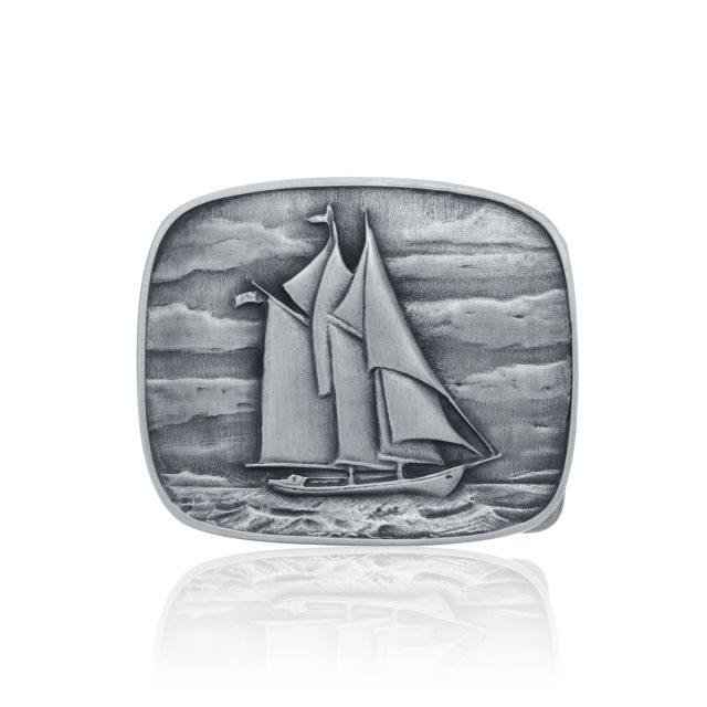 BLUENOSE BELT BUCKLE -  - Amos Pewter