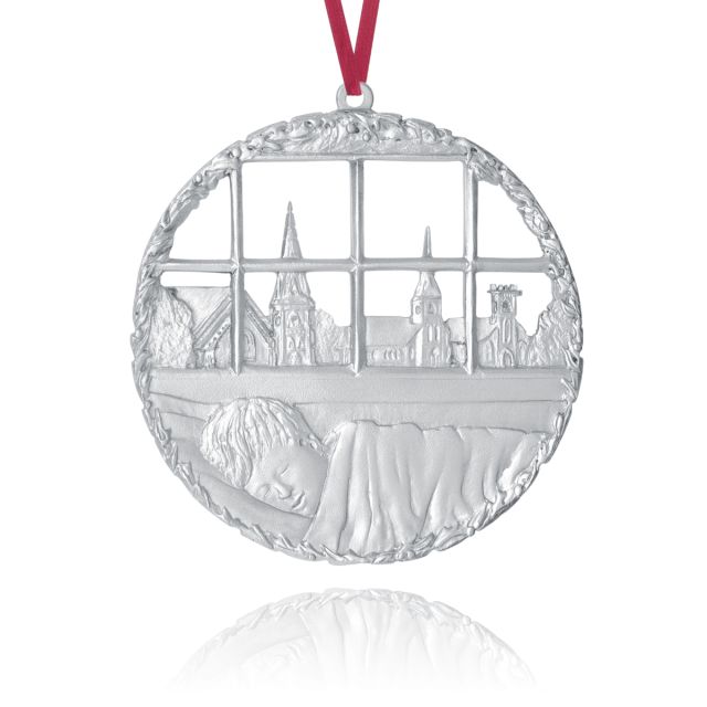 SILENT NIGHT ORNAMENT -  - Amos Pewter