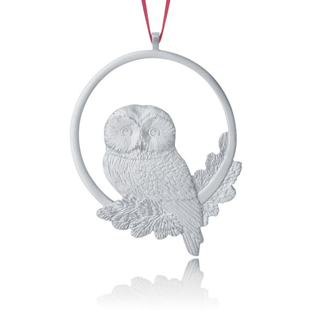 OWL COLLECTOR ORNAMENT 2013 -  - Amos Pewter
