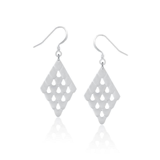 RIPPLE EARRINGS -  - Amos Pewter