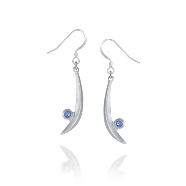 CRESCENT EARRINGS -  - Amos Pewter
