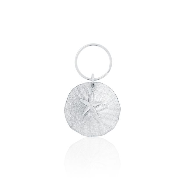 SAND DOLLAR & STARFISH KEY RING -  - Amos Pewter
