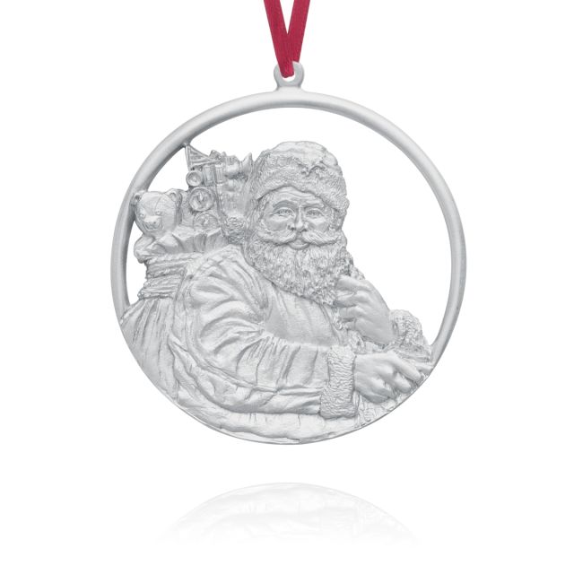 TWAS THE NIGHT BEFORE CHRISTMAS ORNAMENT - - Amos Pewter