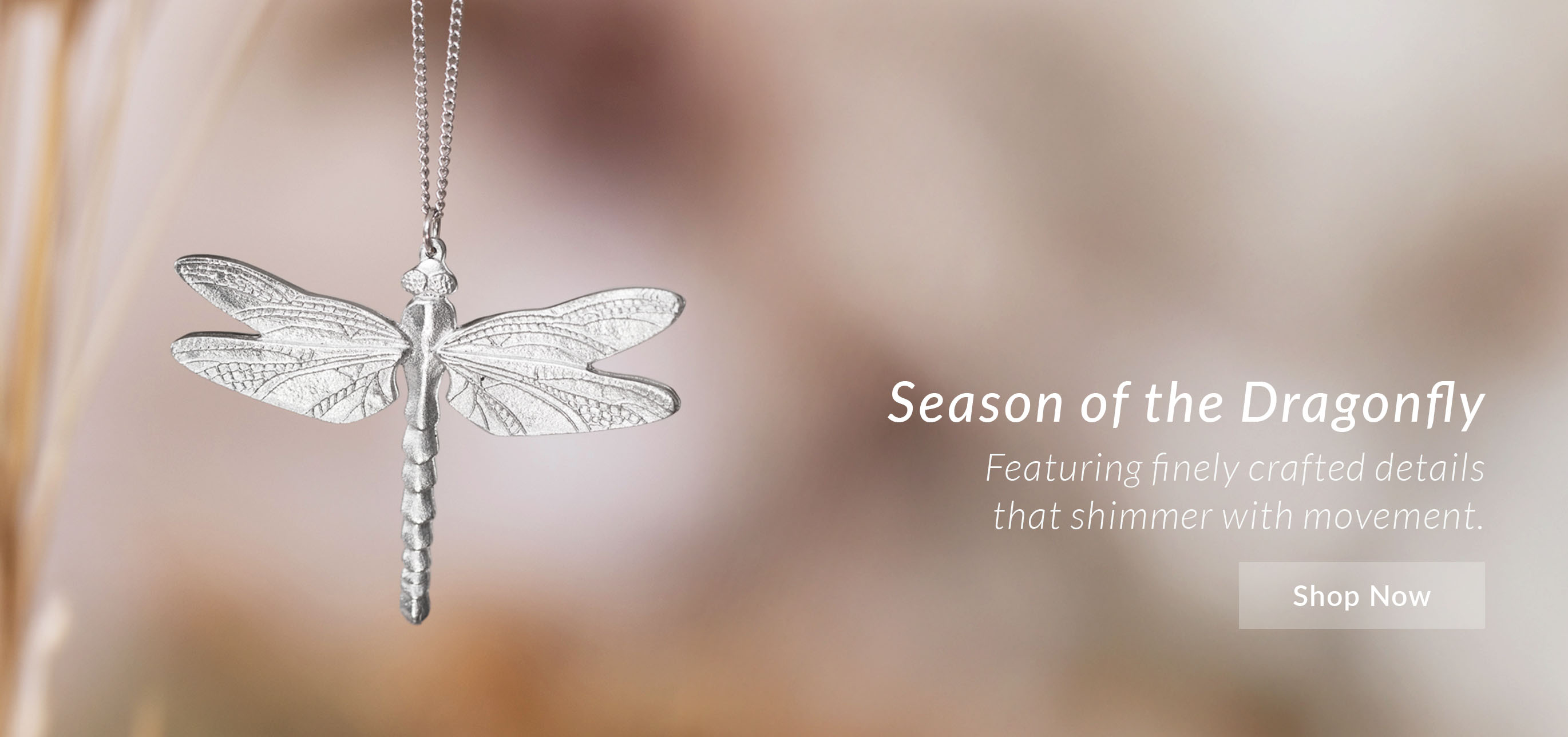 Pewter Dragonfly Necklace