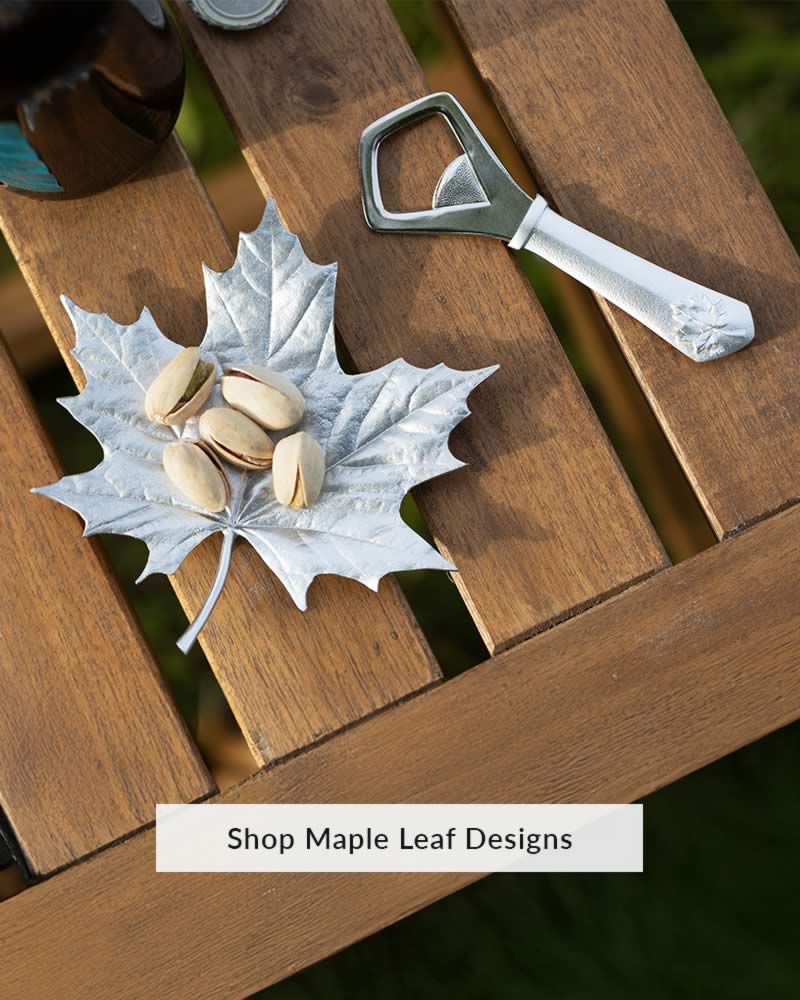 Pewter Maple Leaf Designs